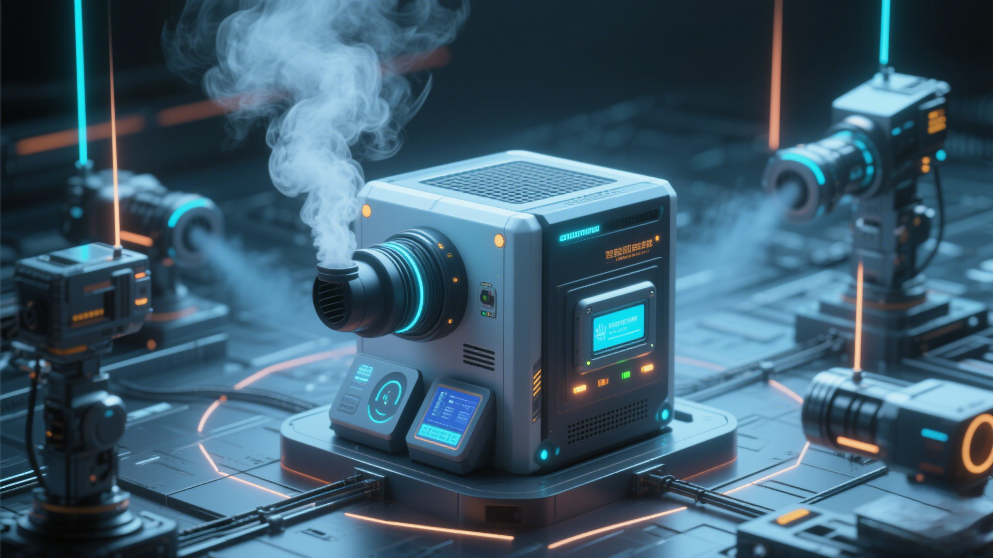 智能感應，99.9% 煙霧凈化率 —— 告別激光加工產(chǎn)生的煙霧對人體的傷害！